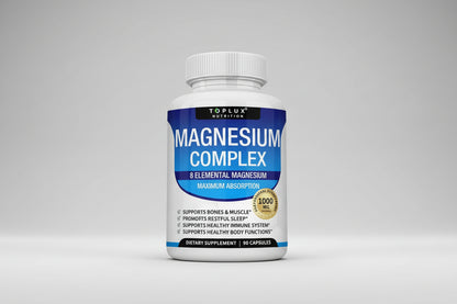 Magnesium Complex Supplement: 1000Mg of 8-Element Magnesium, 90 Capsules